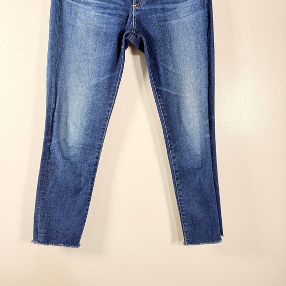 Adriano Goldschmied AG Denim The Prima Crop Jeans Cigarette Crop Mid Rise Sz 26R - Picture 5 of 11